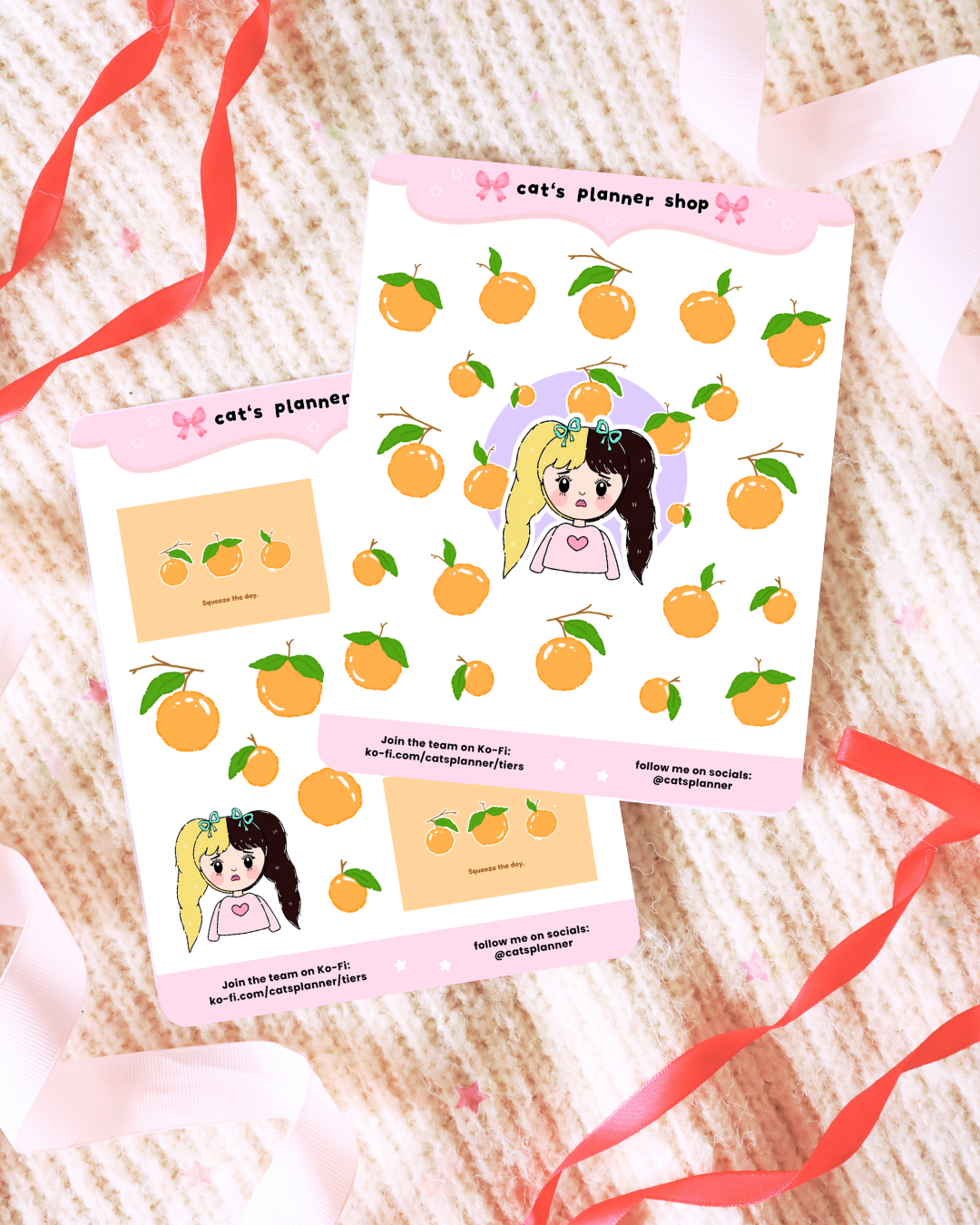 Floral Girl Sticker Sheets | Cute Bullet Journal & Planner Stickers