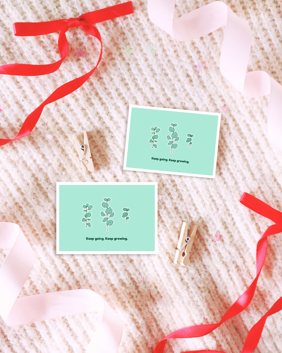 Cute Floral Inspirational Quote Stickers