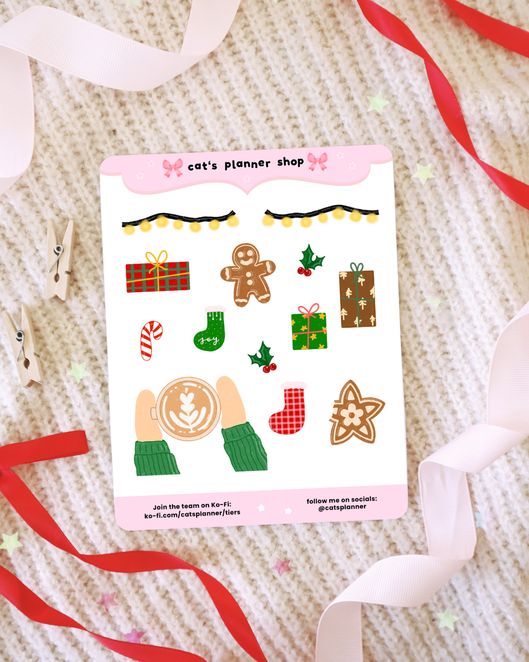 Christmas Spirit Sticker Sheets