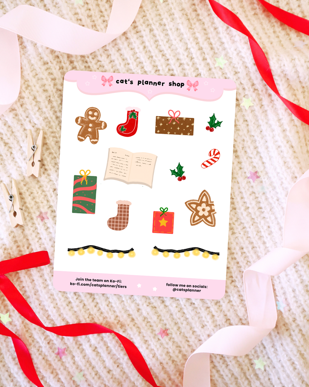 Christmas Spirit Sticker Sheets