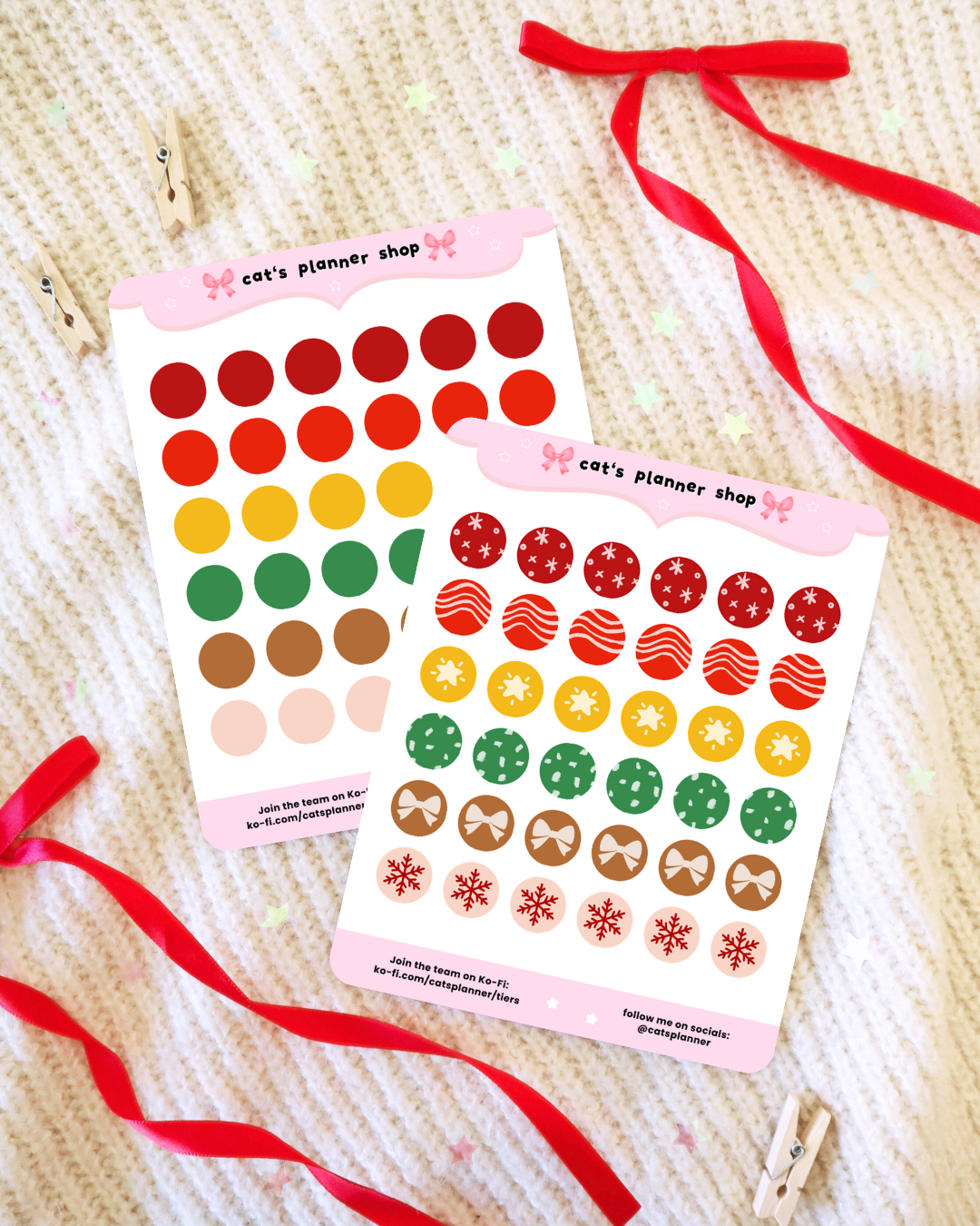Christmas Spirit Sticker Sheets