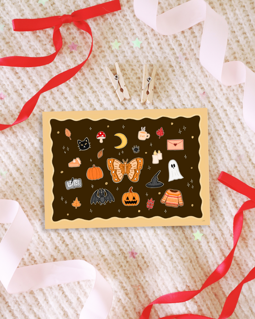 Autumn Doodles Post Card