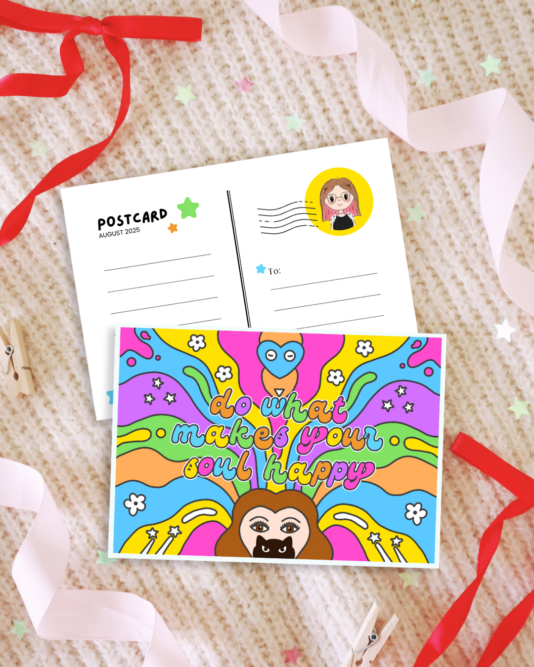 Do What Makes Your Soul Happy – Retro Psychedelic Art Print