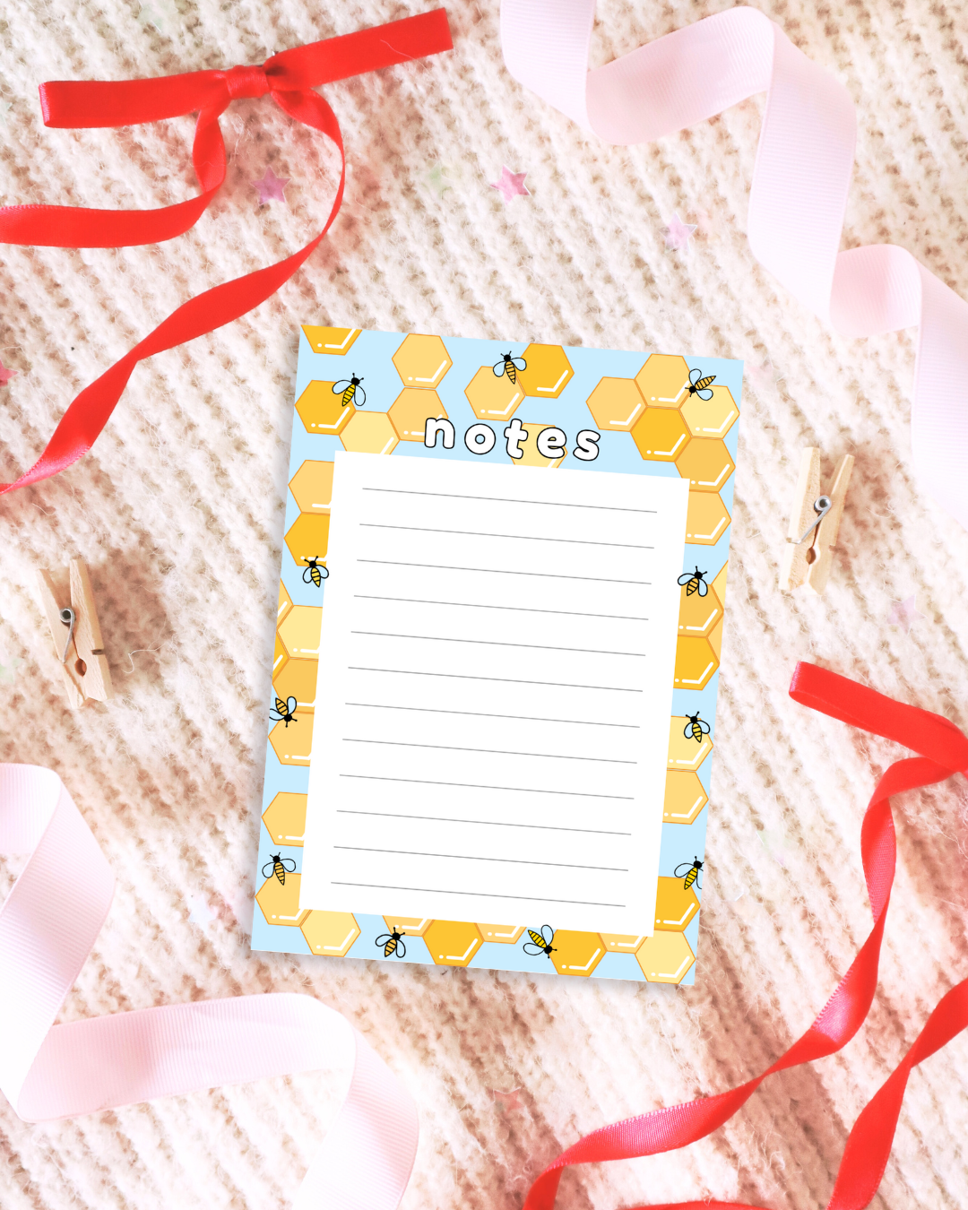 Bees & Honeycombs Notepad