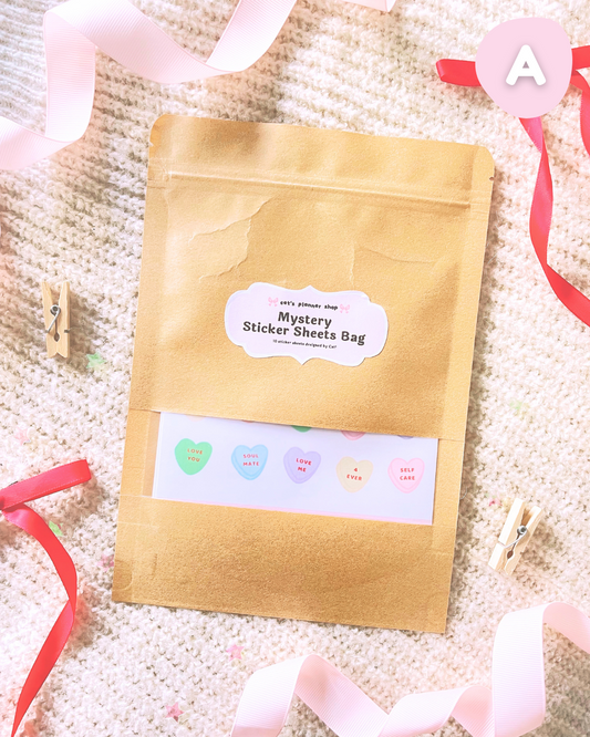 Mystery Sticker Sheet Pack – Aesthetic Sticker Sheets Designed by Cat’s Planner
