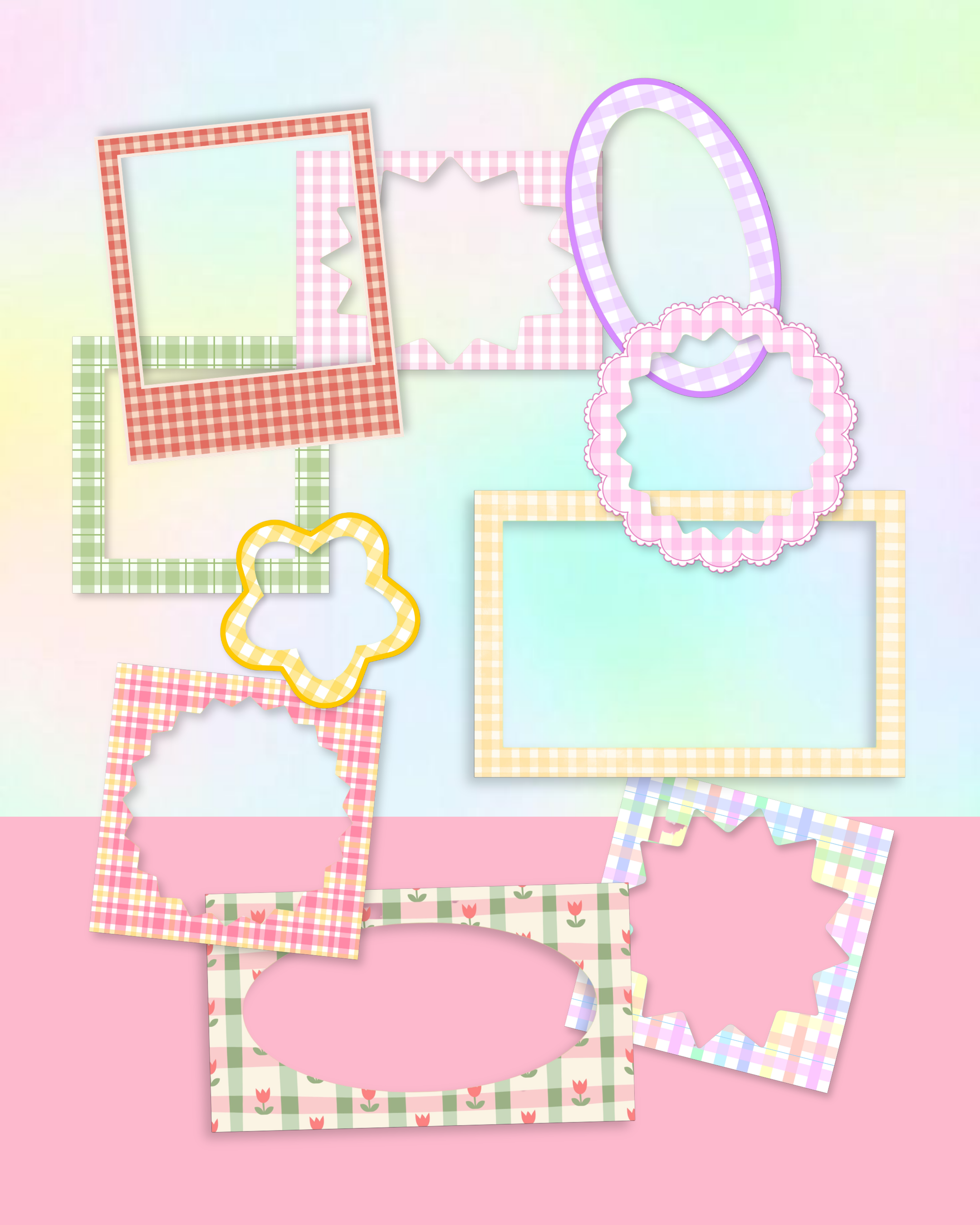 Plaid Frames Frames Pack