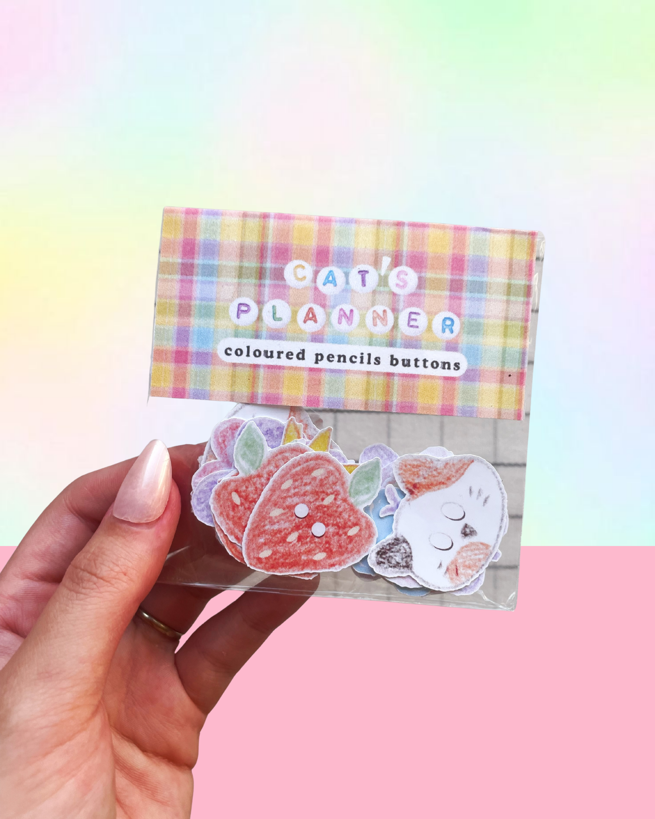 Coloured Pencils Stickers Packs