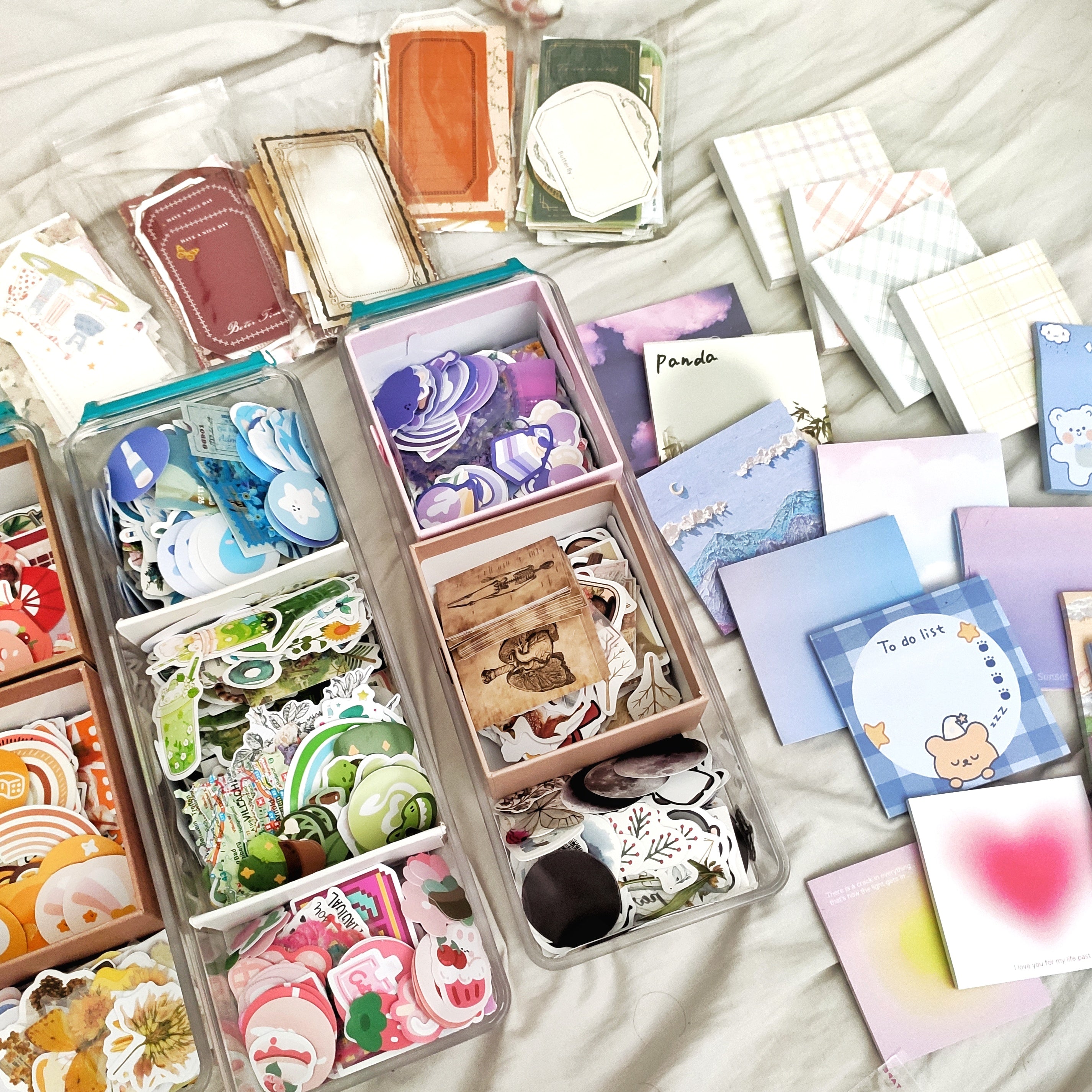 Mystery Stationery Grab Bag – Kawaii Stickers, Washi Tape Samples, Ephemera, and More!
