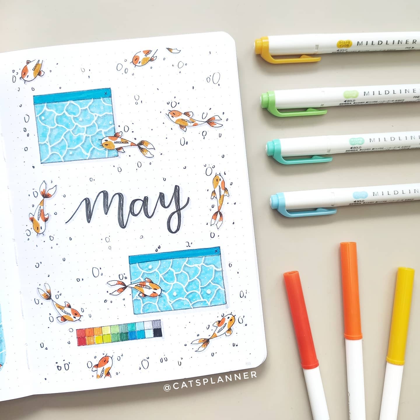 Koi Fish Memo Pad