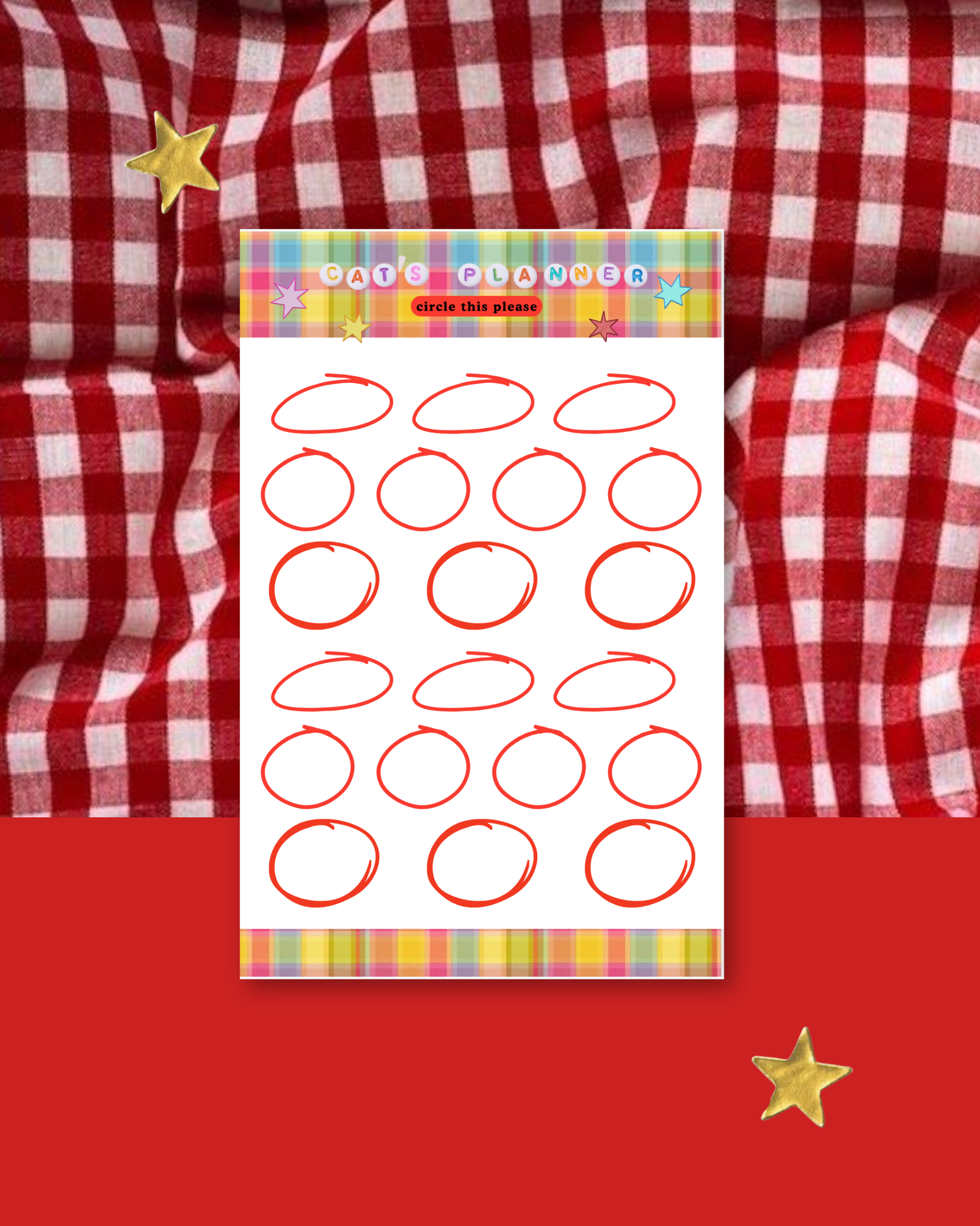 Red Circles for Journaling