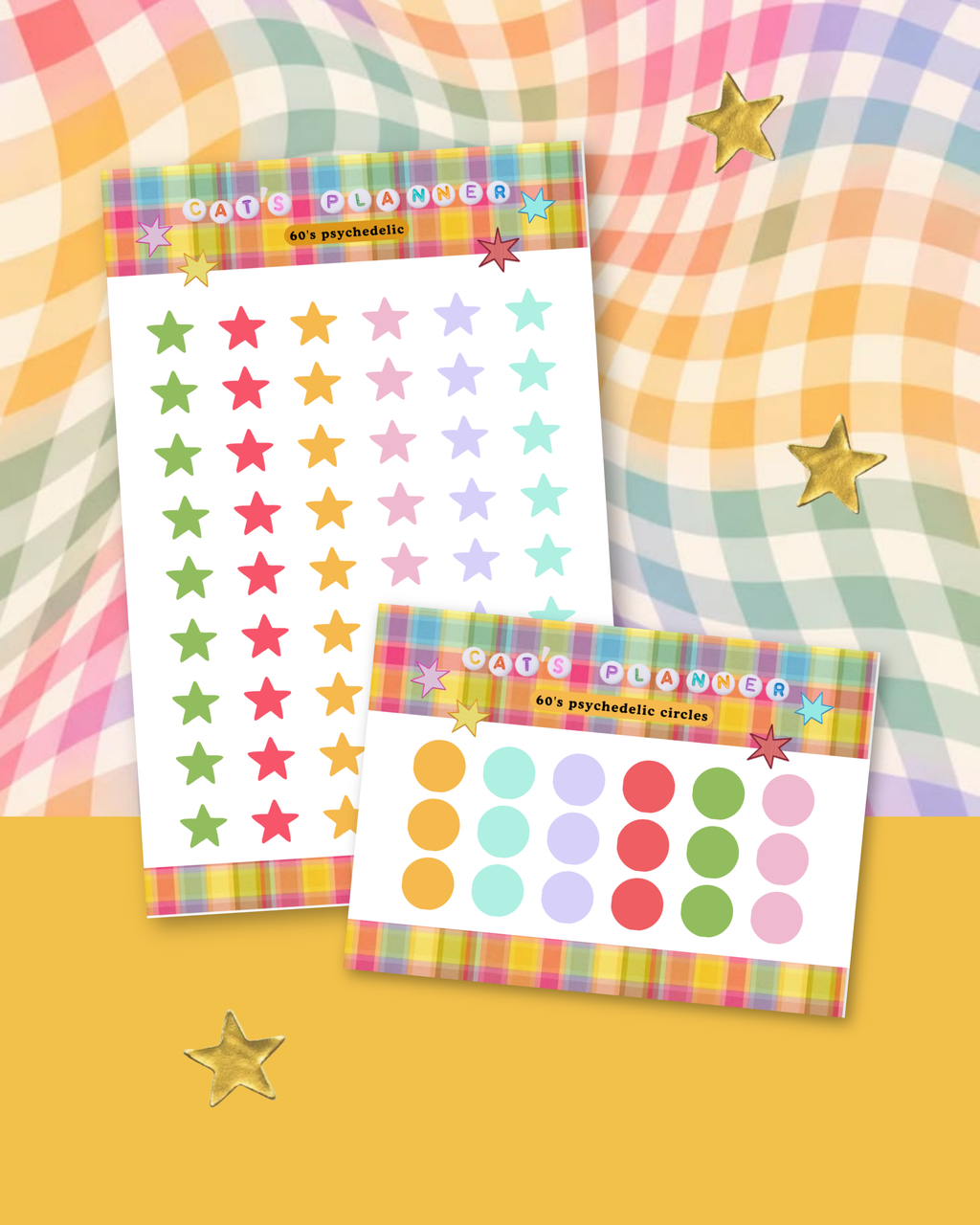 60's Psycadhelic Sticker Sheets