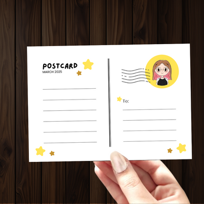 Sunflower Inspirational Quote Post Card