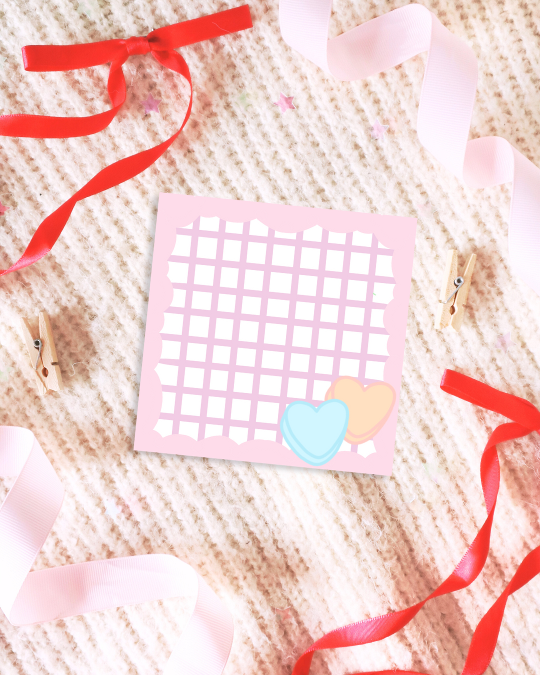 Candy Heart Memo Pads