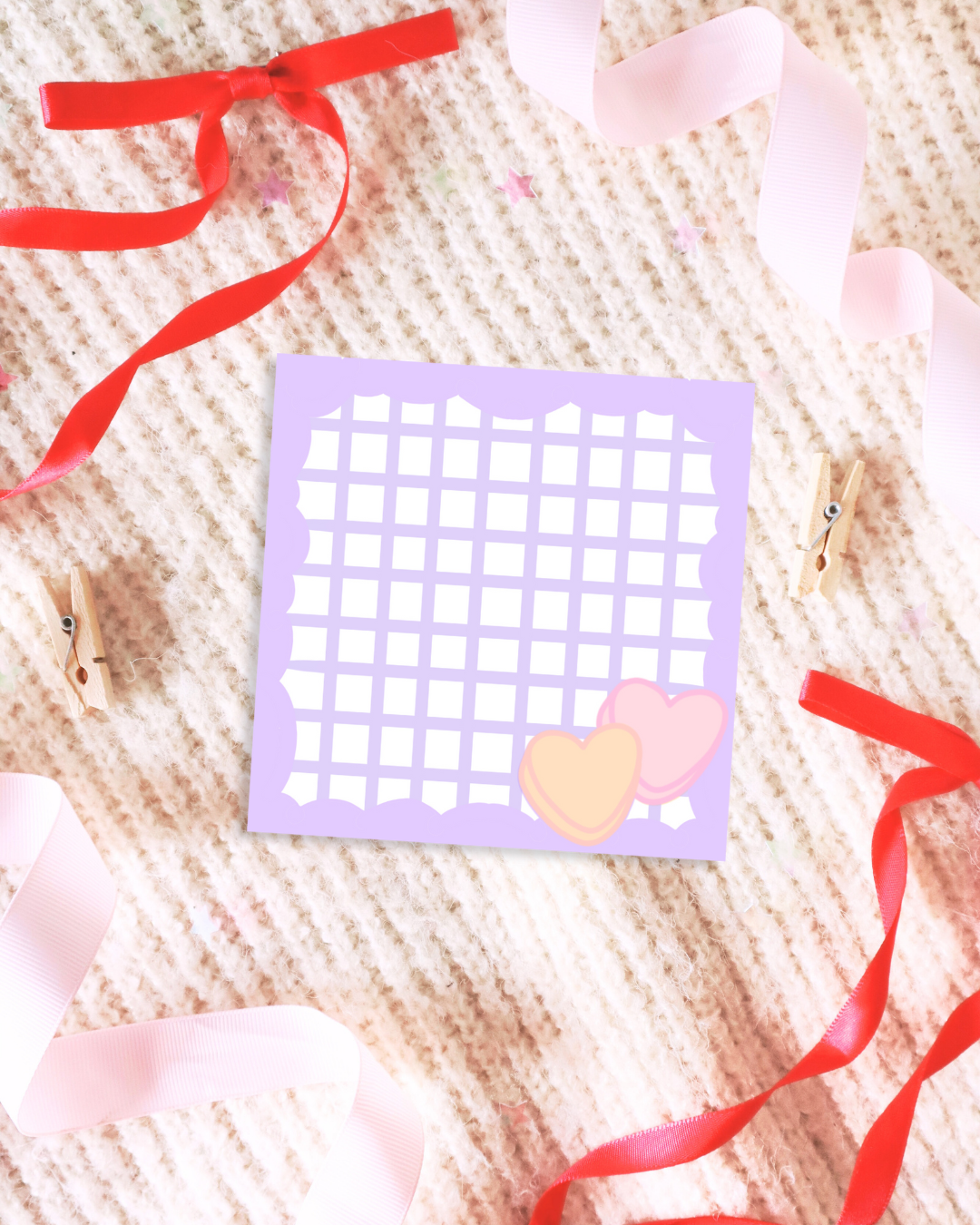 Candy Heart Memo Pads