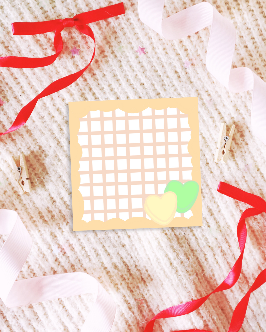 Candy Heart Memo Pads
