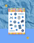 Blueberry Junk Journal Inspired Sticker Sheet