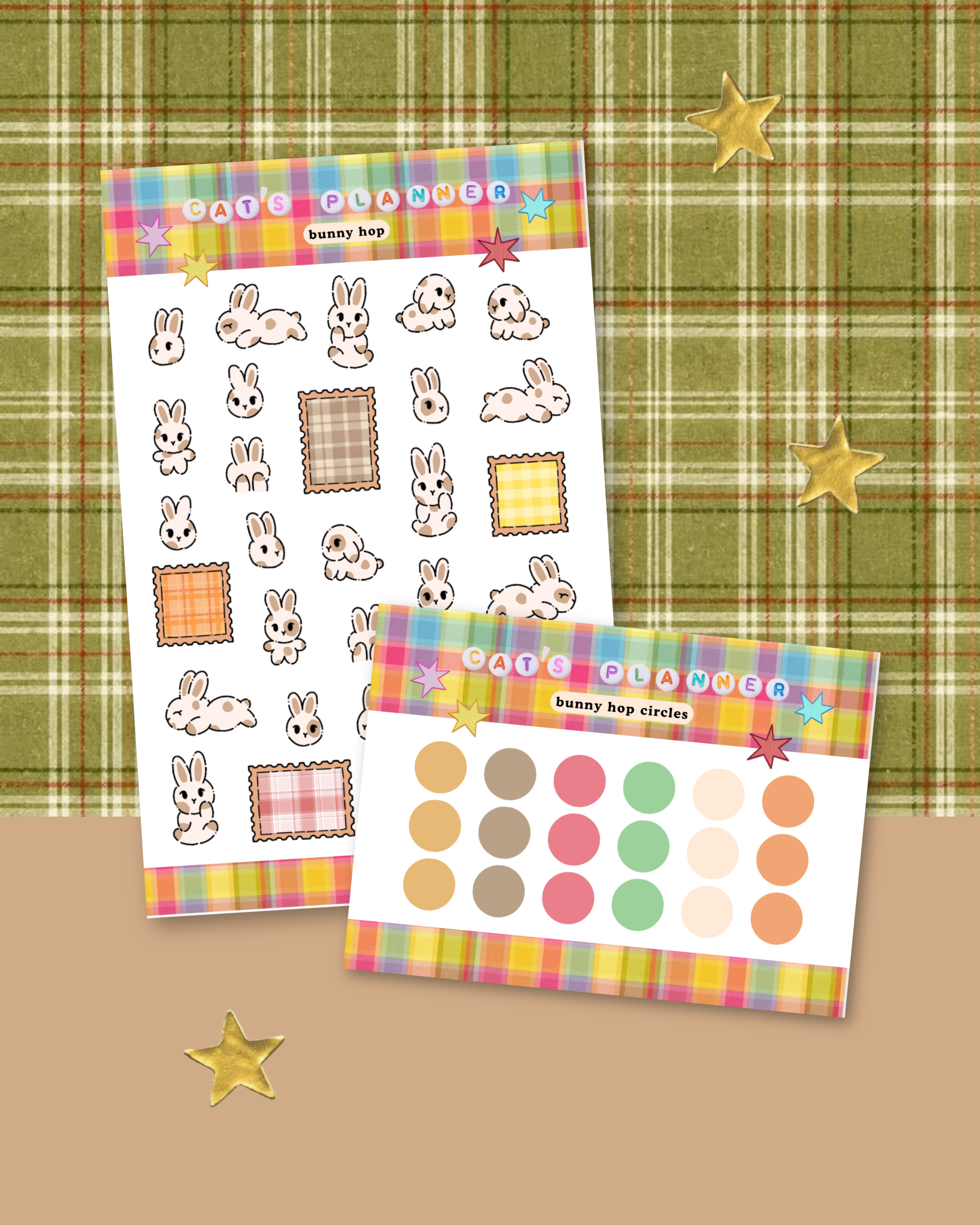 Cute Bunny Sticker Sheets