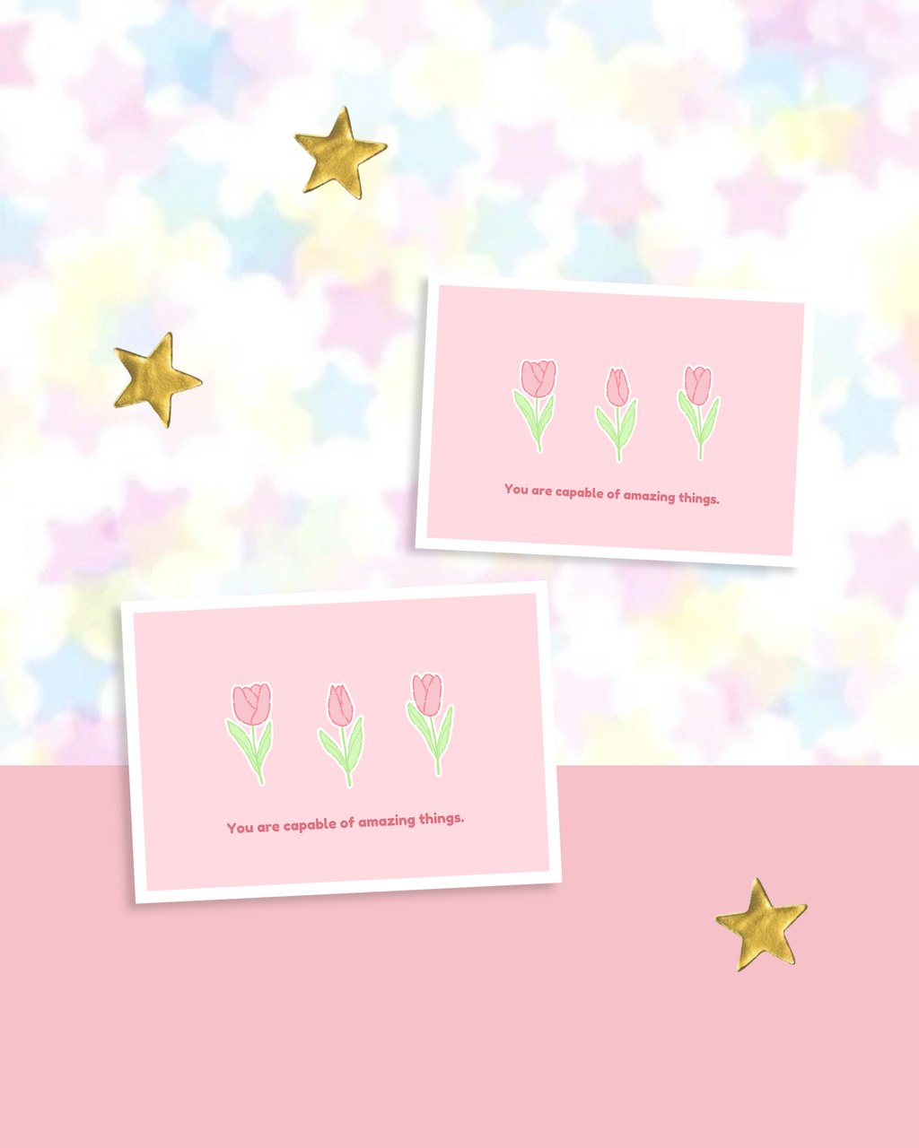 Cute Floral Inspirational Quote Stickers