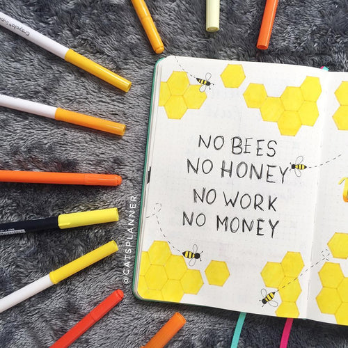 Bees & Honeycombs Notepad