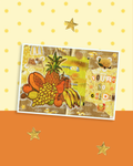 Yellow Golden Junk Journal Scrapbooking Art Print