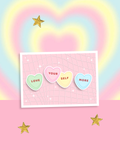 Candy Heart Postcard