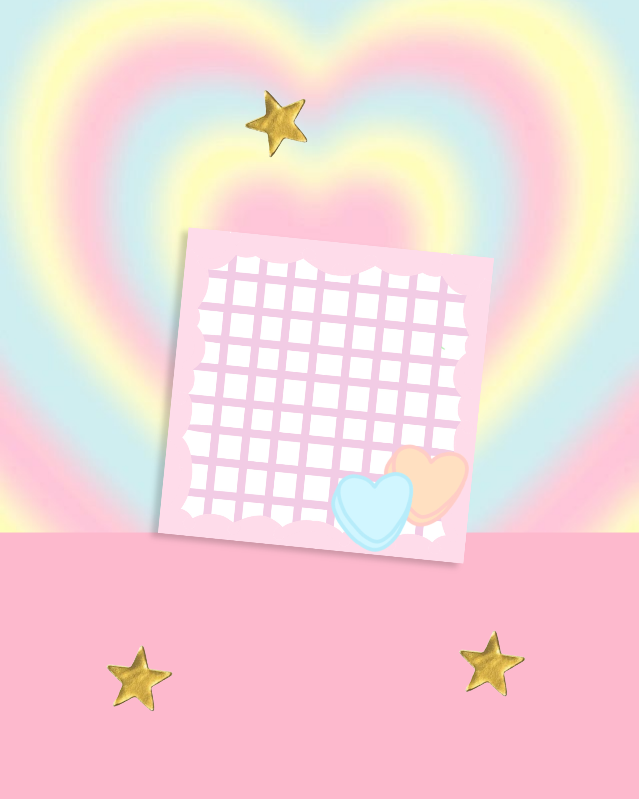 Candy Heart Memo Pads