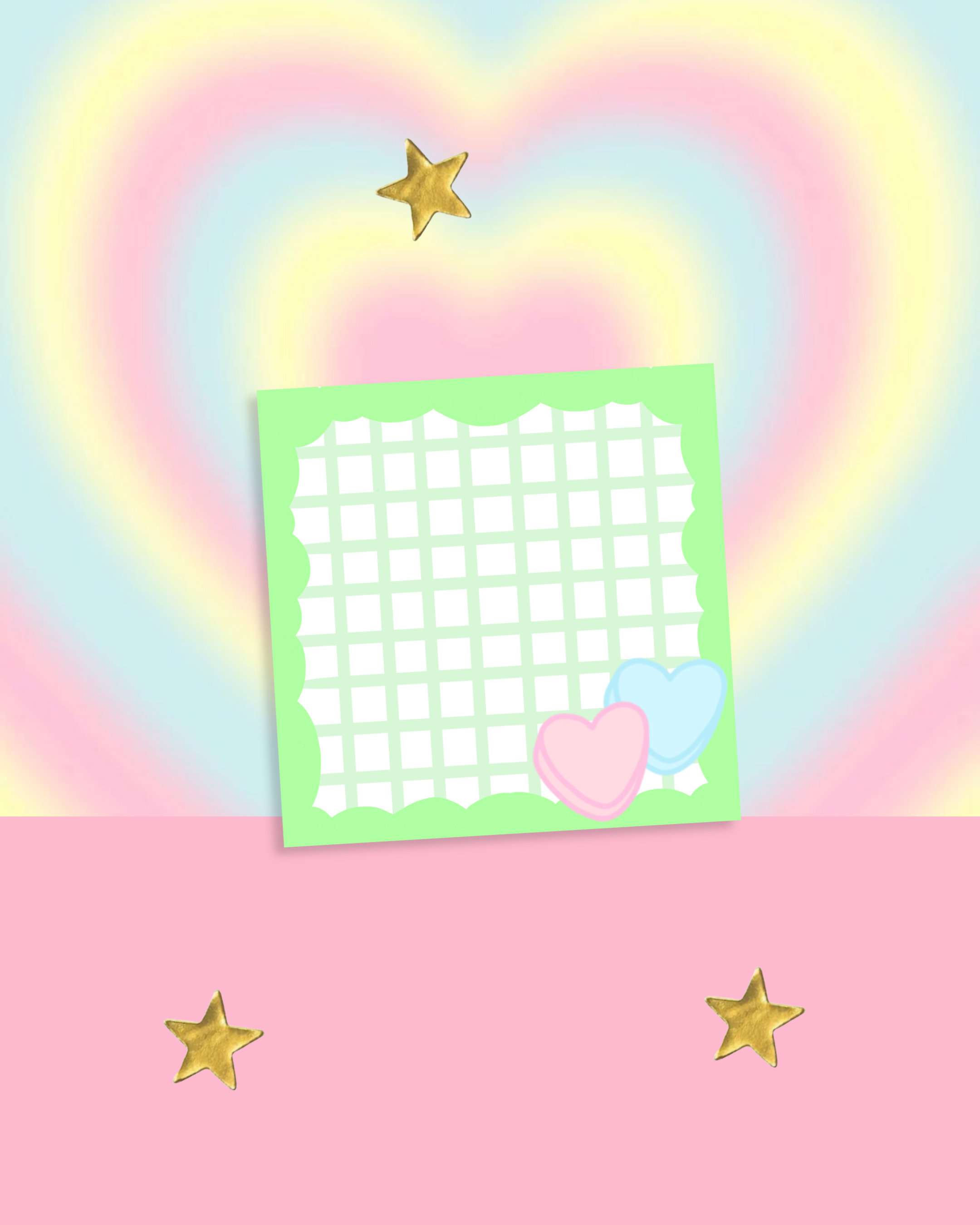 Candy Heart Memo Pads