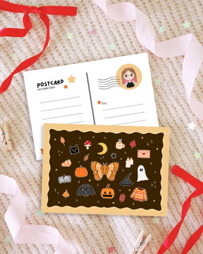 Autumn Doodles Post Card