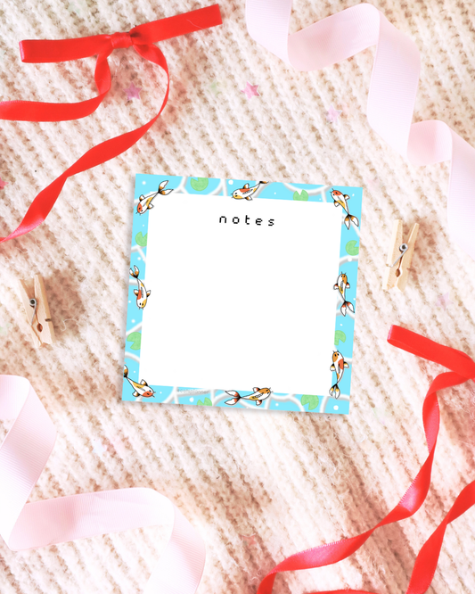 Koi Fish Memo Pad