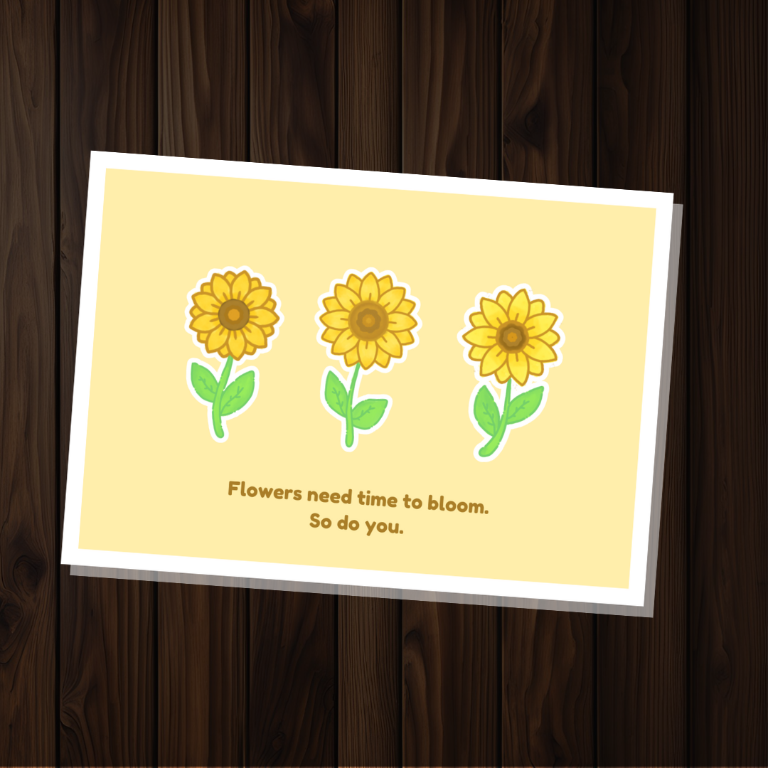 Flower Quote Sticker Flake