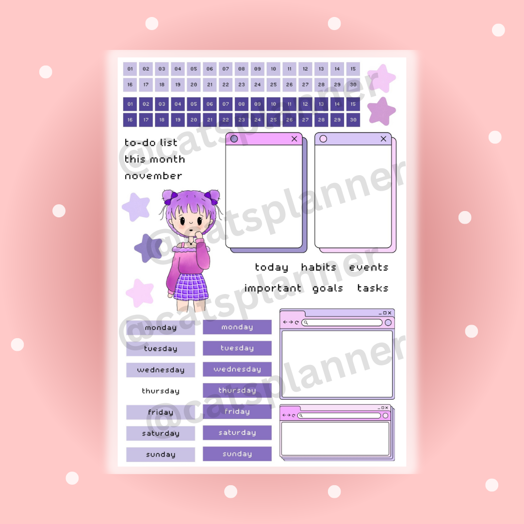 Space Girl Journaling Kit (Printable)