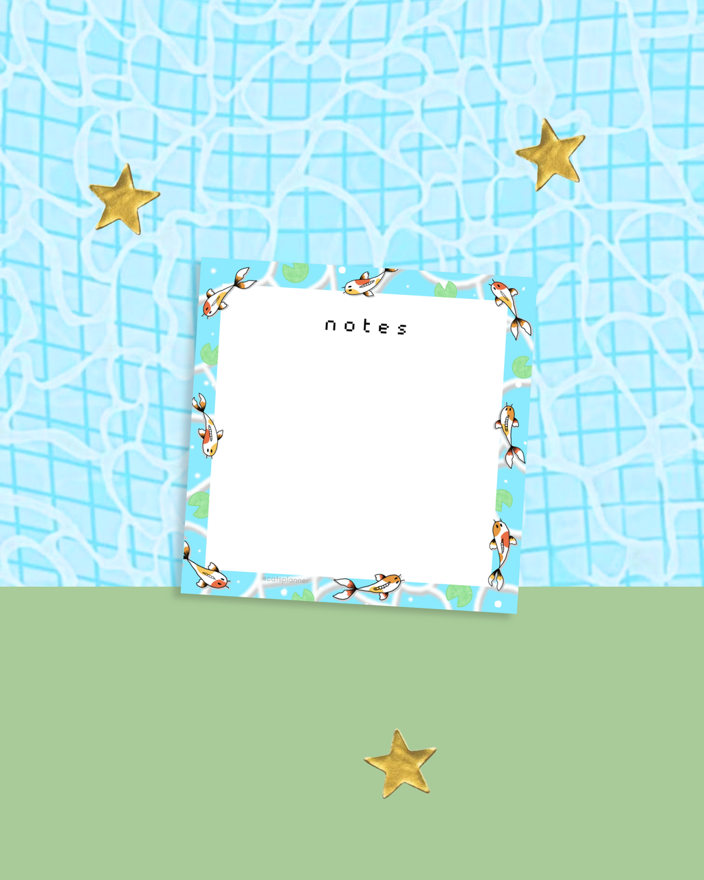 Koi Fish Memo Pad