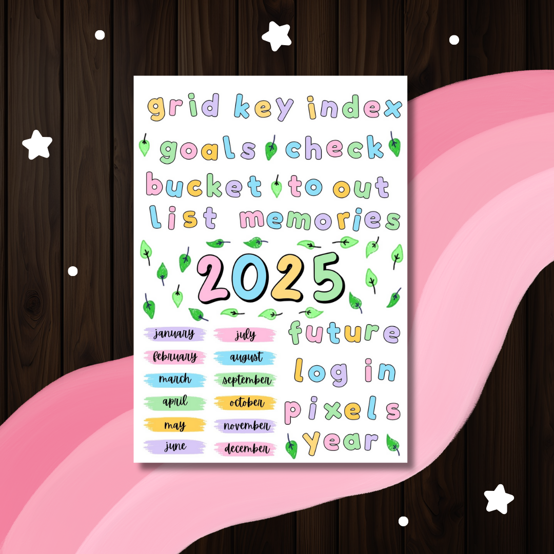 2025 Bullet Journal Journaling Kit (Printable)