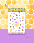 Bees & Honeycomb Sticker Sheet for Journaling – Stationery for Bullet Journal and Planners