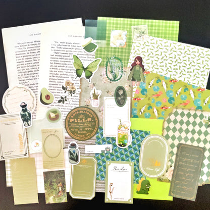 Green Junk Journal Set