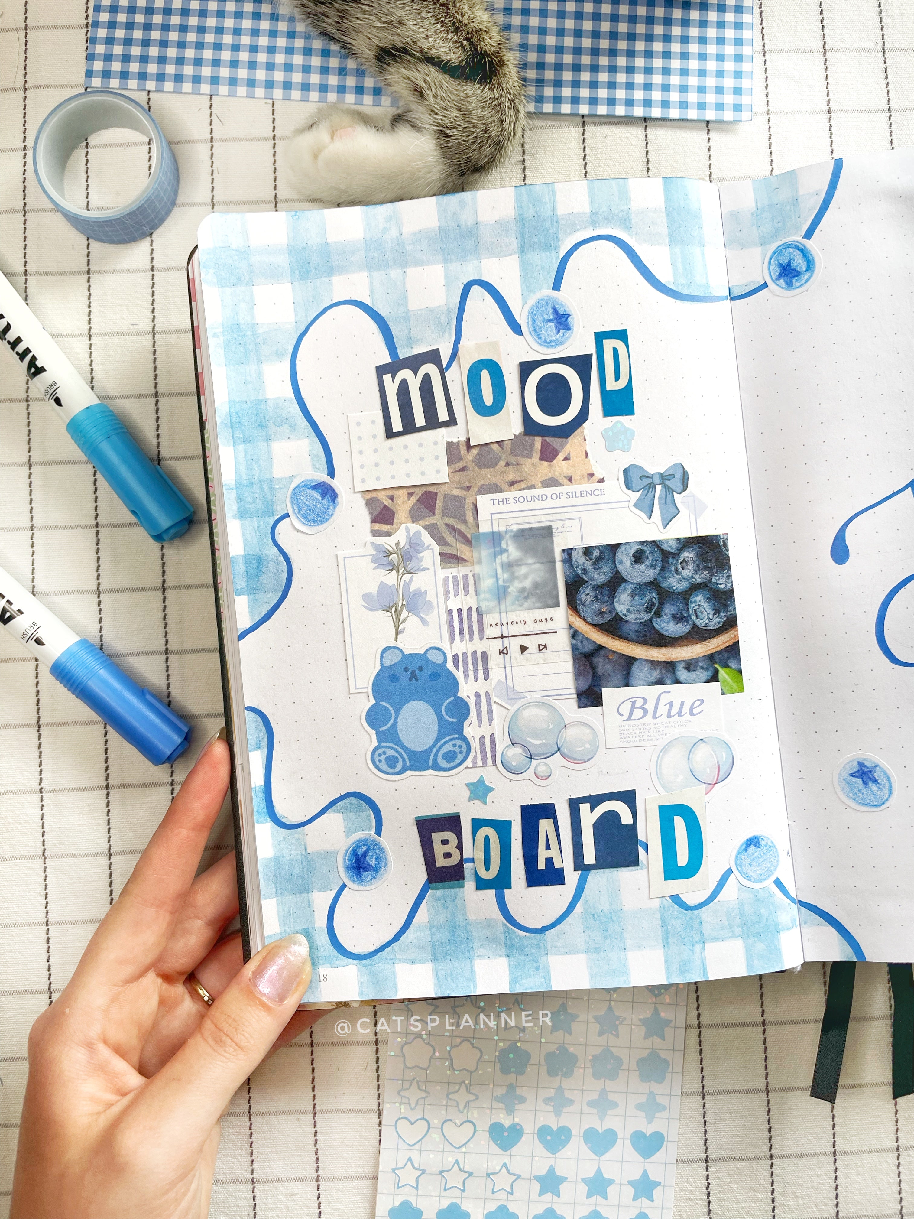 Blueberry Junk Journal Inspired Sticker Sheet