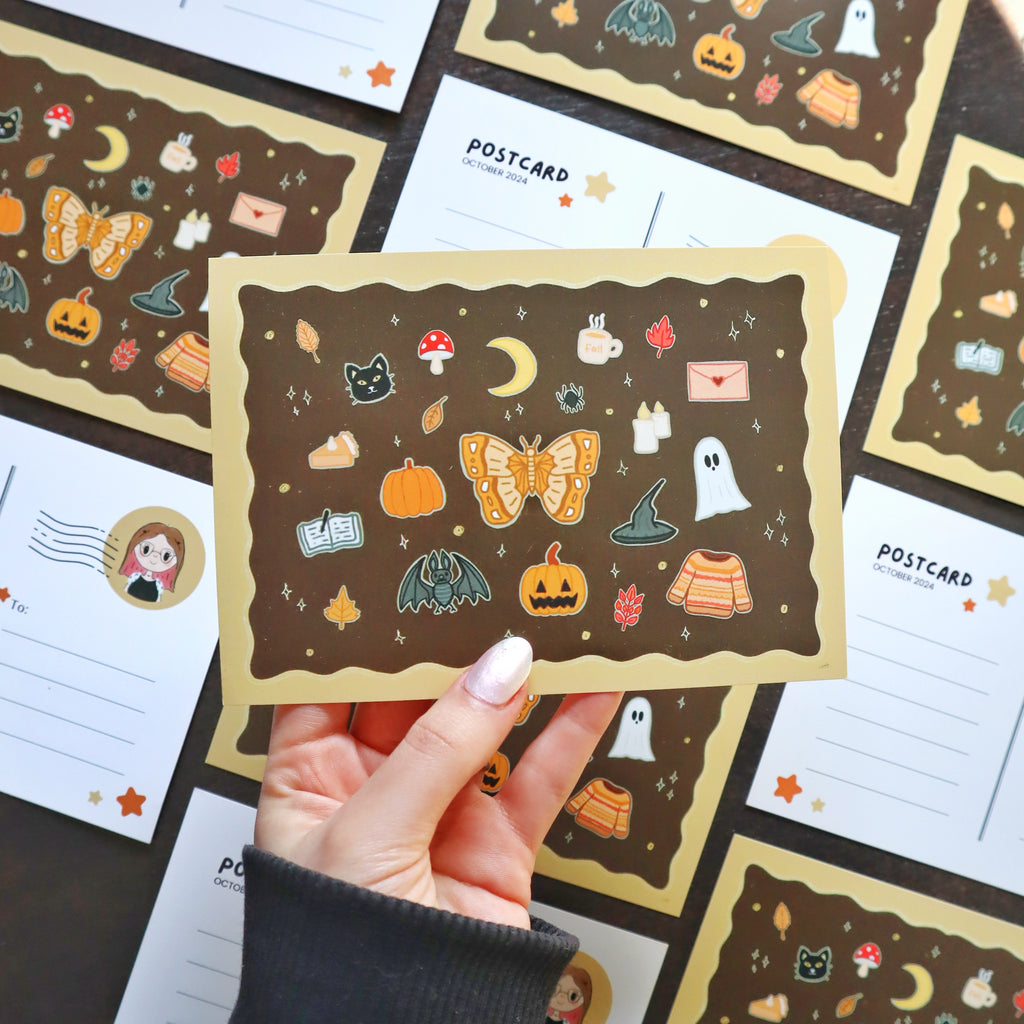 Autumn Doodles Post Card
