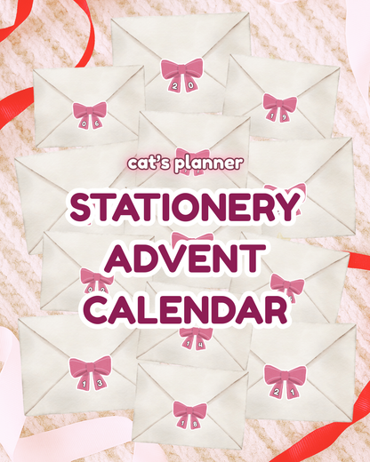 Cat's Stationery Advent Calendar - 2025 Edition! 🎀