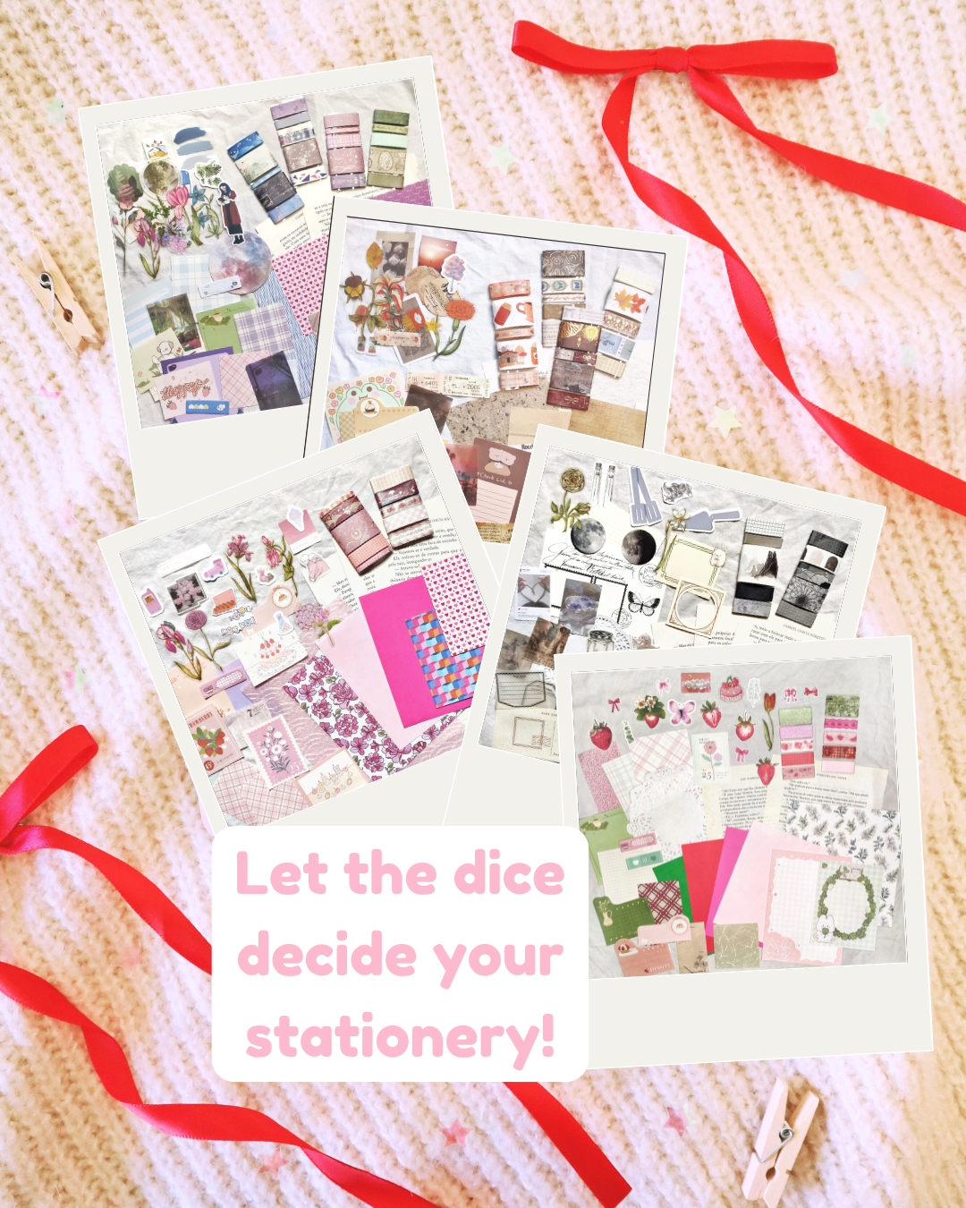 Mystery Stationery Grab Bag – Kawaii Stickers, Washi Tape Samples, Ephemera, and More!