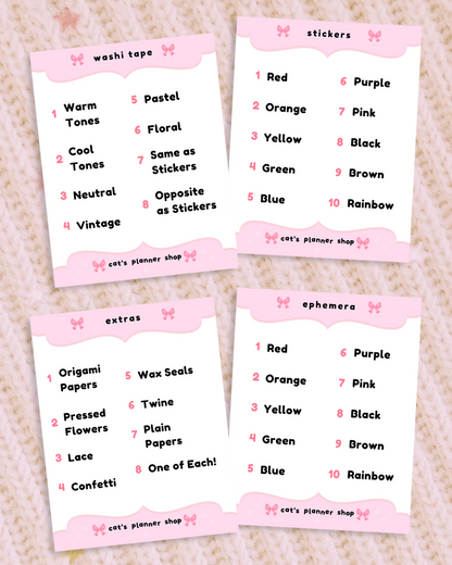 Mystery Stationery Grab Bag – Kawaii Stickers, Washi Tape Samples, Ephemera, and More!