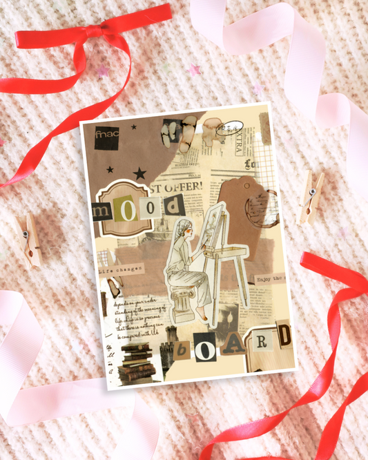 September Mood Board Art Print