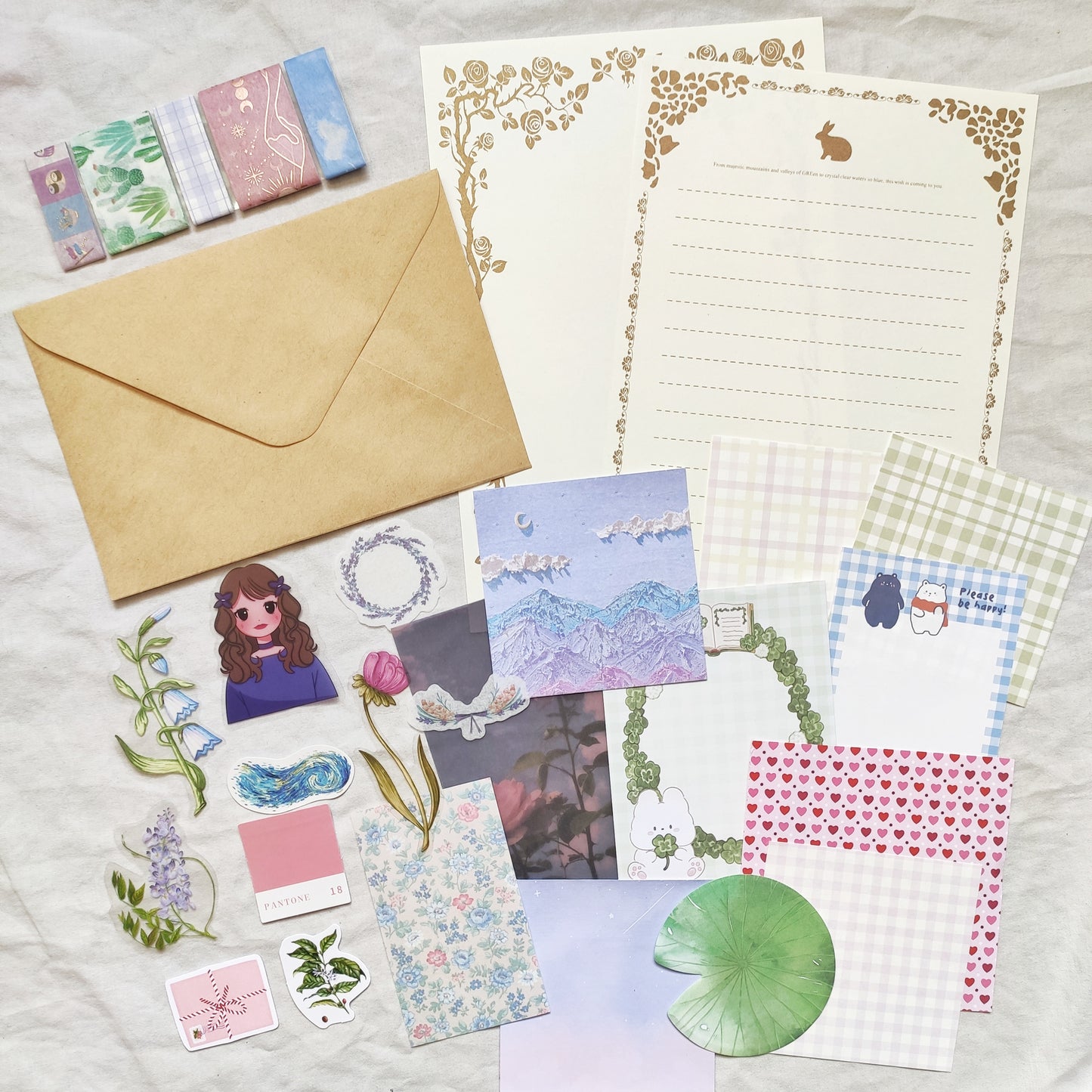 Cool Tones Penpal Letter Set