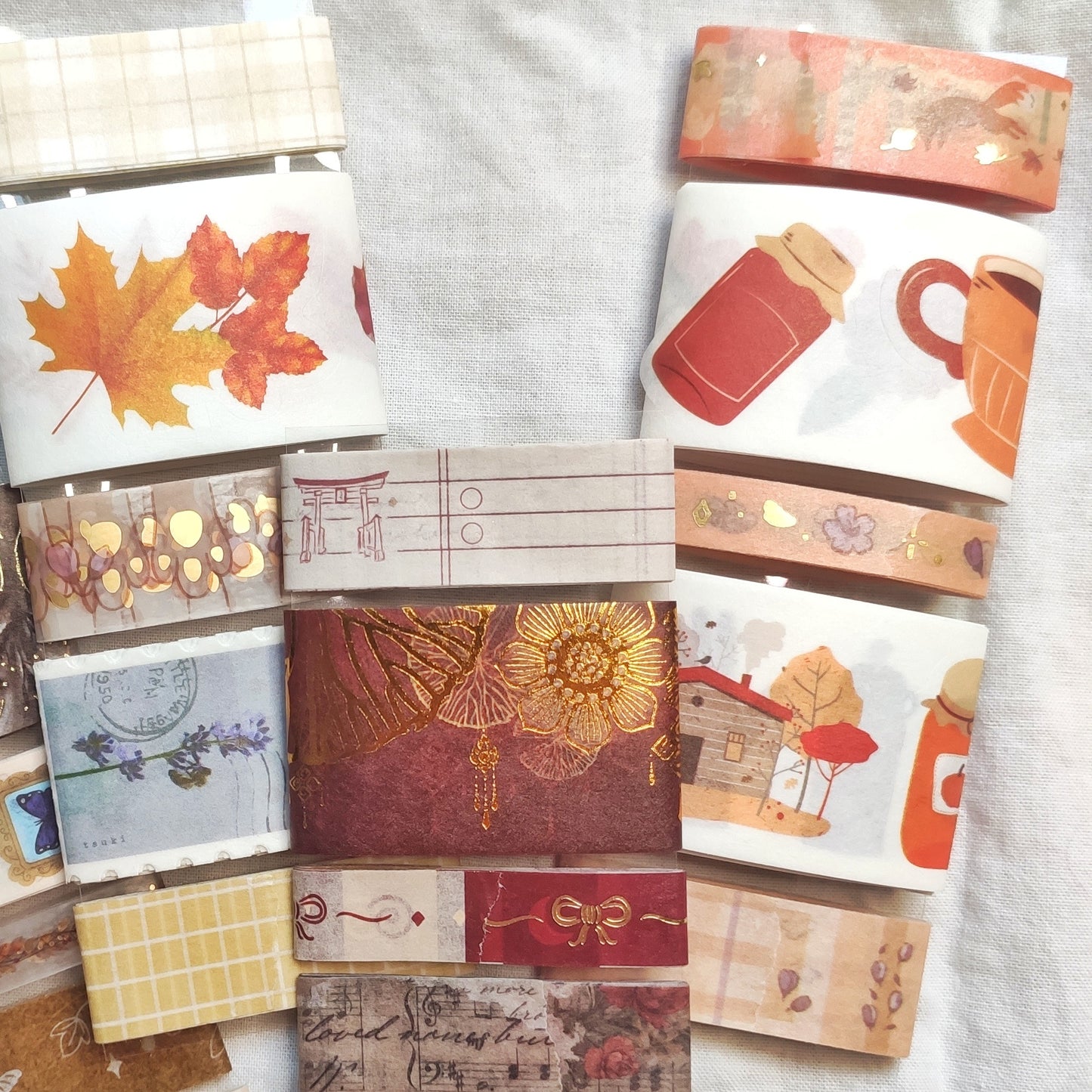 Warm Tones Washi Tape Sample Grab Bag