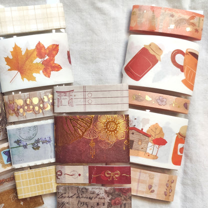 Warm Tones Washi Tape Sample Grab Bag