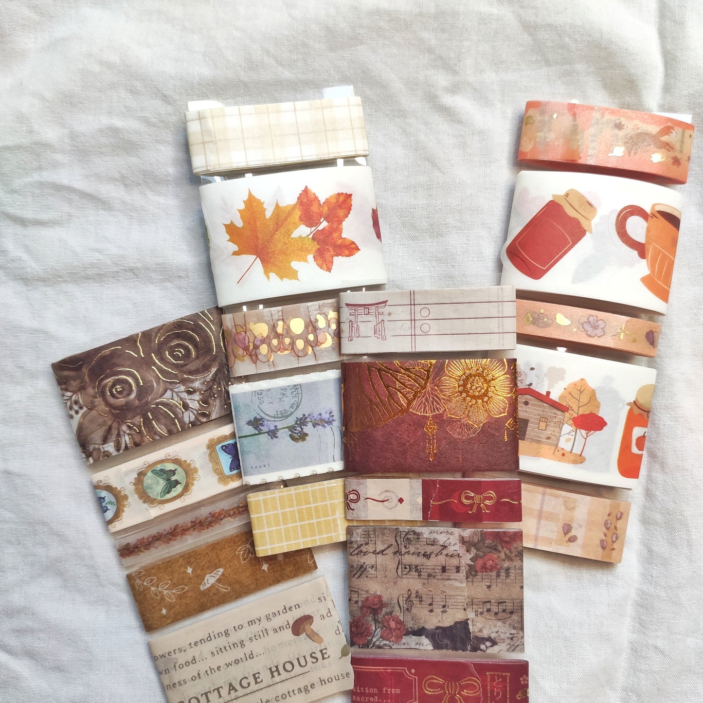 Warm Tones Washi Tape Sample Grab Bag